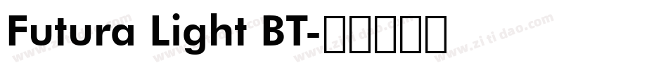 Futura Light BT字体转换